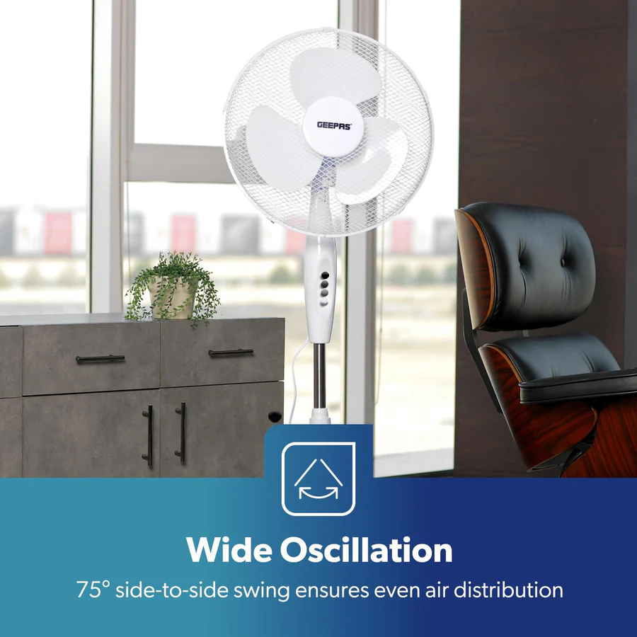GEEPAS-16in-pedestal-fan-wide-oscillation-Merch-&-Carter GEEPAS-16in-pedestal-fan-for-home-office-Merch-&-Carter