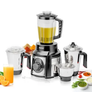 Merch &Cart GEEPAS 5 in 1 mixer grinder Indian GSB5457N Easy Clean 1000W