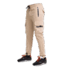 Beige Contrast Shell Cargo Jogger
