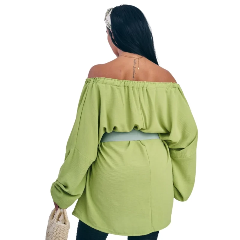Merch-&-Carter-Online-Marketplace-Superstore-fashion-clothing-women-Dress-Plain-Oversized-Drawstring-Neckline-Top-Lime-Green-Rear-side Merch-&-Carter-Online-Marketplace-Superstore-fashion-clothing-women-Dress-Plain-Oversized-Drawstring-Neckline-Top-Lime-Green-Rear-side