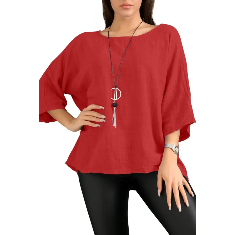 Merch-&-Carter-Online-Marketplace-shopping-Necklace-Top-Plain-Tunic-100%- Cotton-Red Merch-&-Carter-Online-Marketplace-shopping-Necklace-Top-Plain-Tunic-100%- Cotton-Red