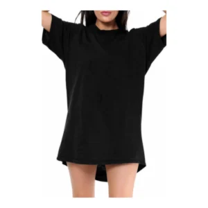 Merch-&-Carter-online-store-women-night-wear-Long-Tshirt-Black